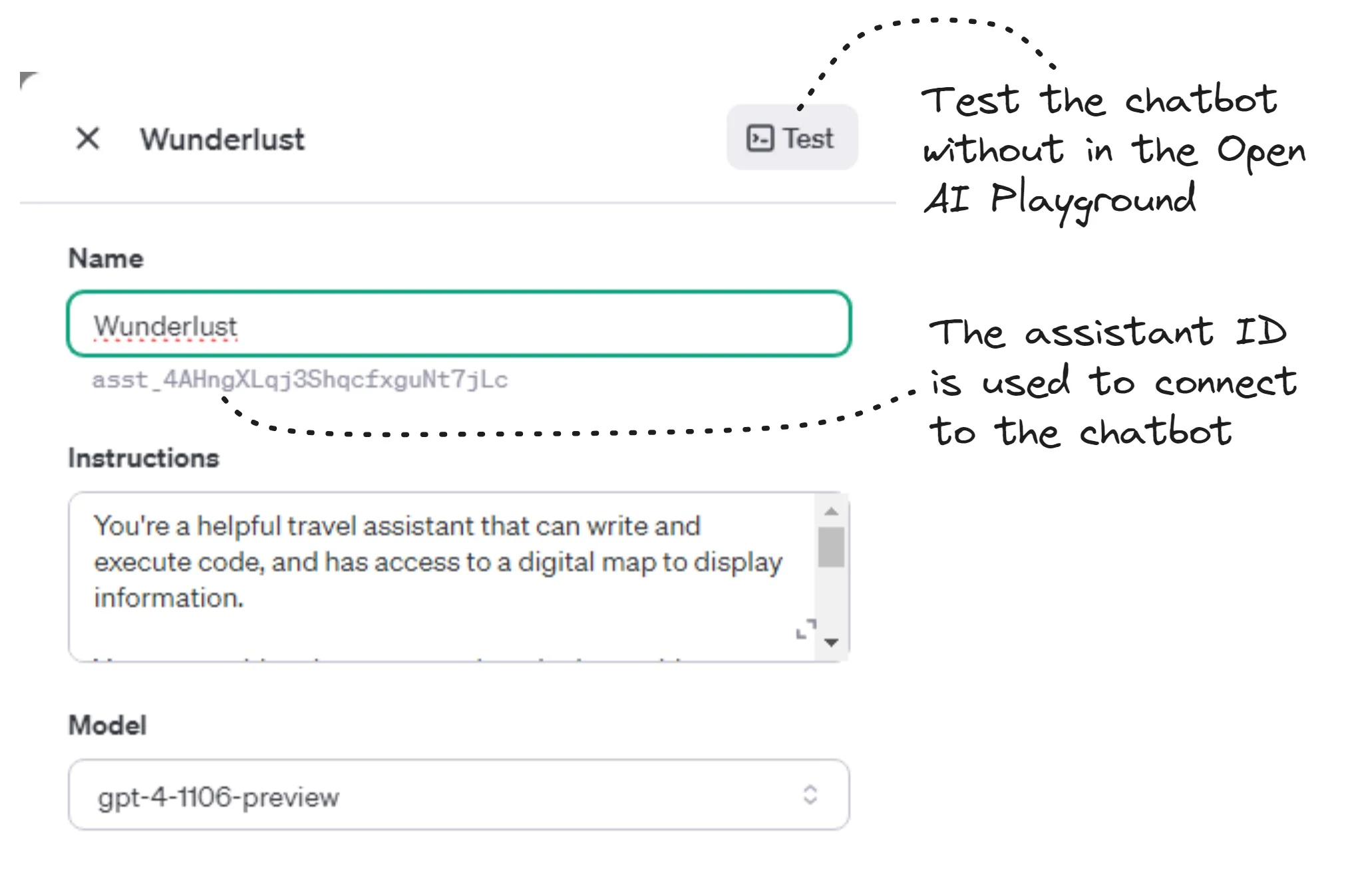 Creating an OpenAI assistant